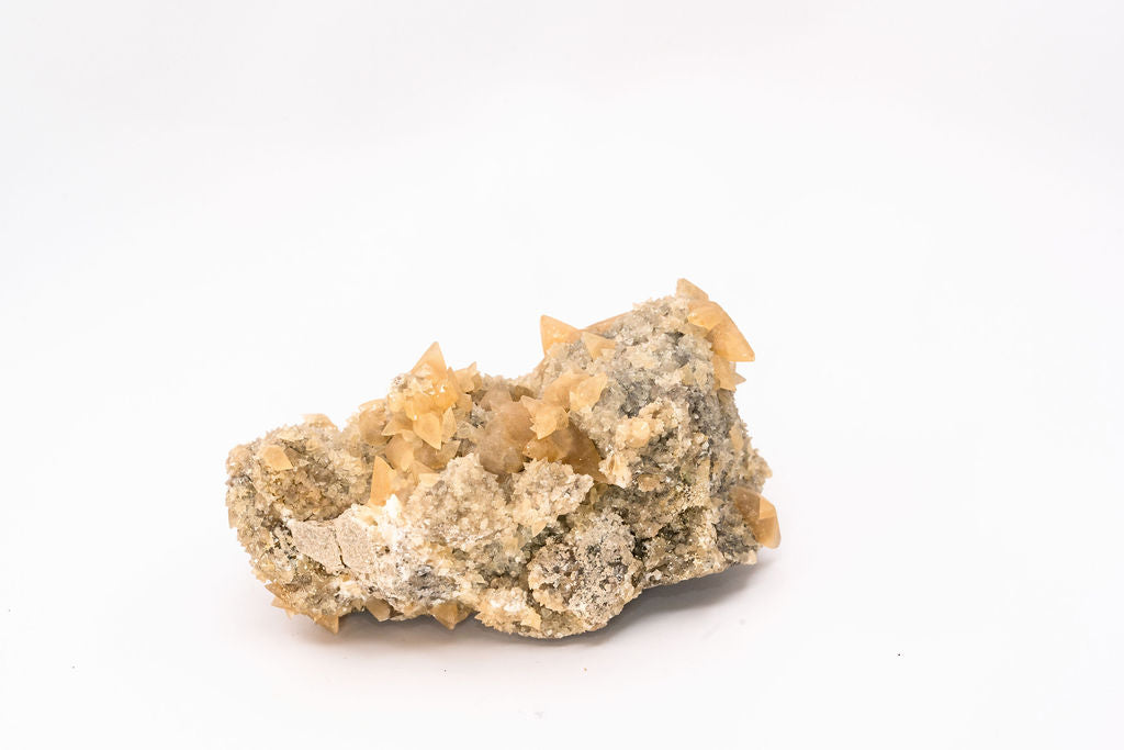 Druzy Quartz with Dogtooth Calcites
