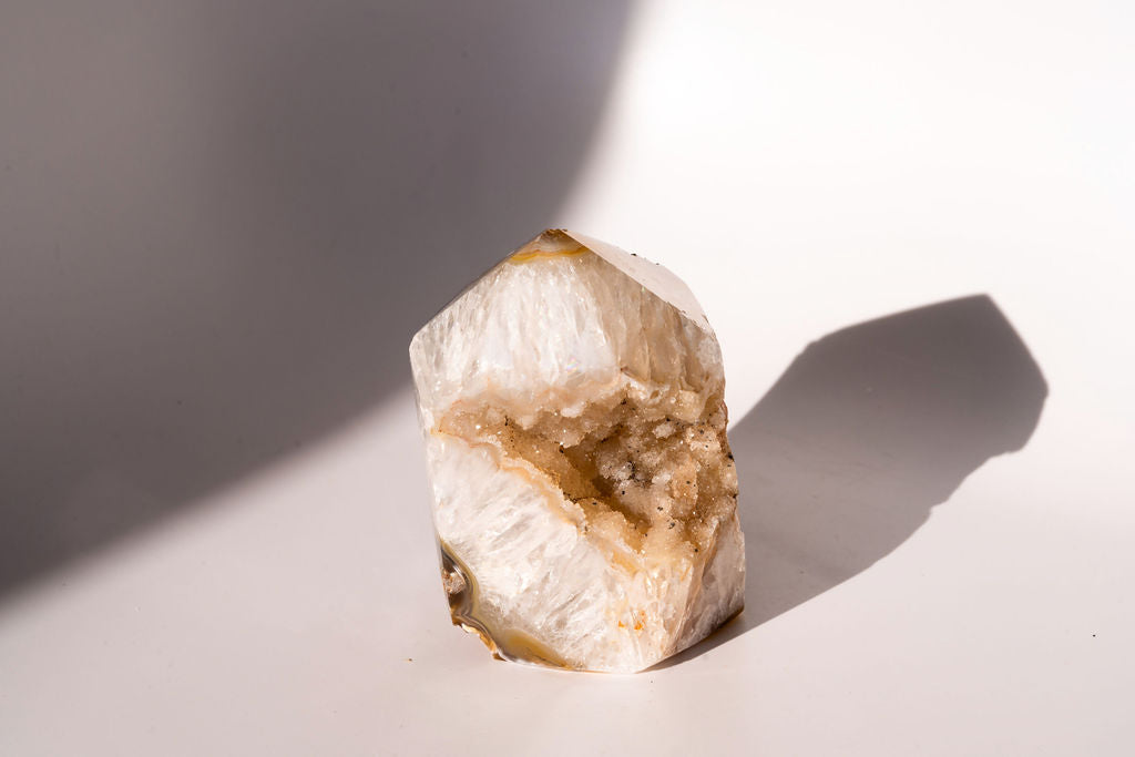 Druzy Agate Quartz Tower