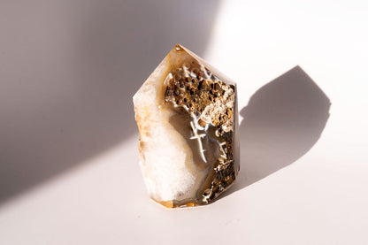 Druzy Agate Quartz Tower