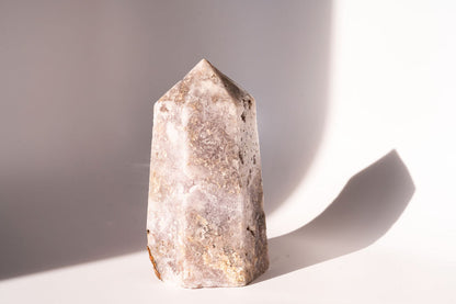 Large Pink Amethyst Tower