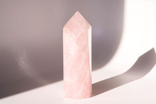 Large Rose Quartz Tower