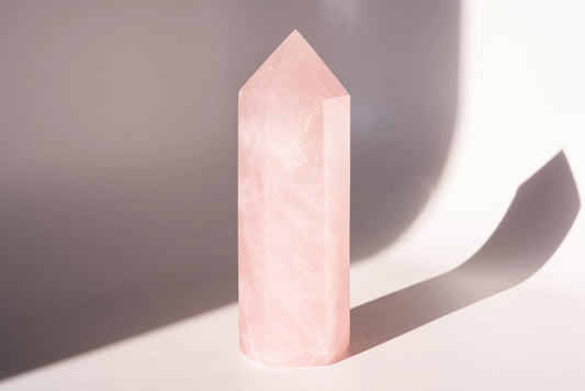 Large Rose Quartz Tower
