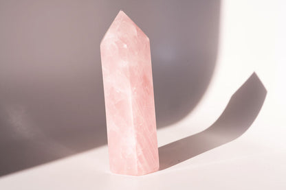 Large Rose Quartz Tower