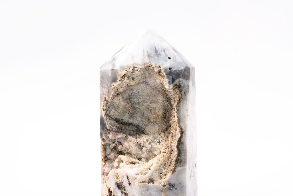 Druzy Agate Quartz Tower
