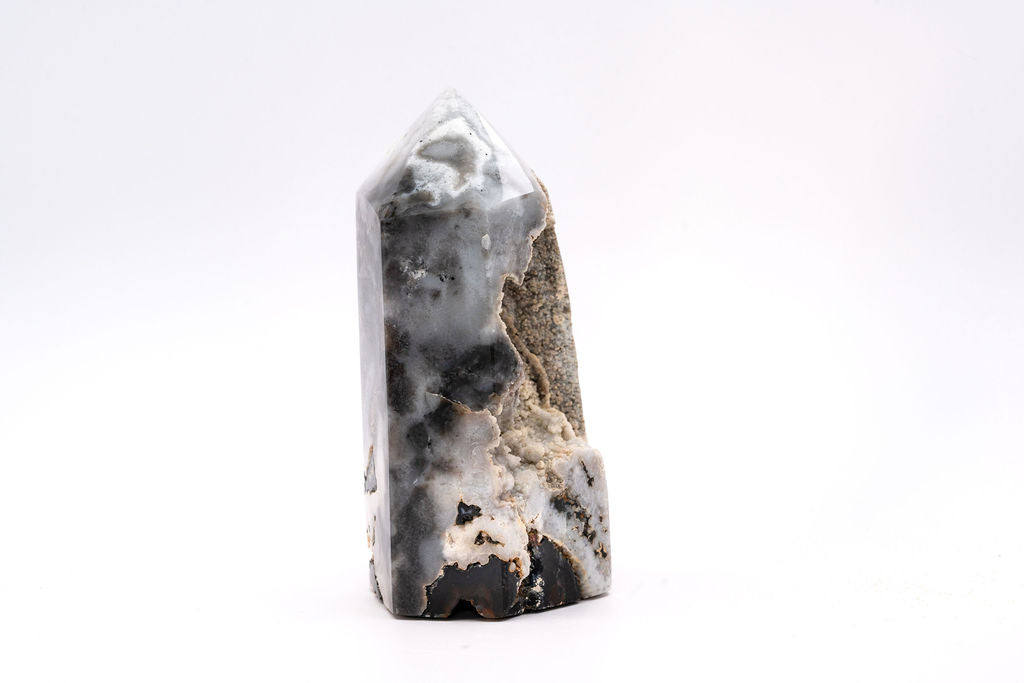 Druzy Agate Quartz Tower