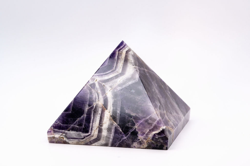Chevron Amethyst Pyramid