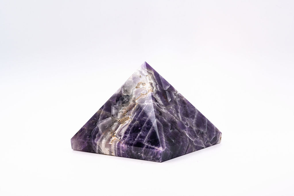 Chevron Amethyst Pyramid