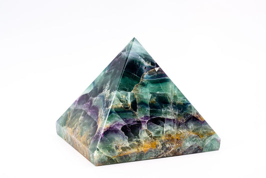 Rainbow Fluorite Pyramid