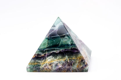 Rainbow Fluorite Pyramid